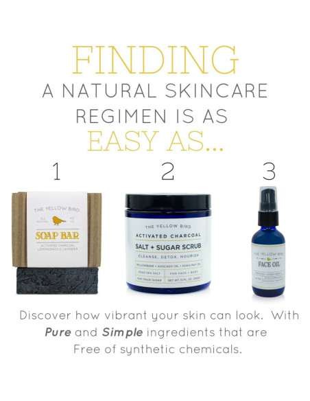 Exfoliante Corporal y Facial de Carbón Activado El Pájaro Amarillo 311g