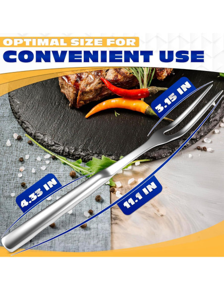 Tenedor de Carne ZOKLU 27.94 cm Acero Inoxidable Ergonómico