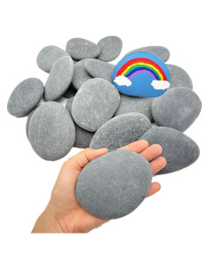 20 Rocas Planas y Suaves para Pintar Lifetop - DIY Artesanía