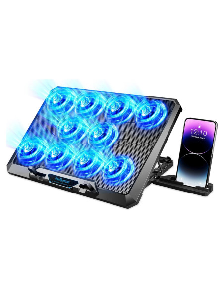 Enfriador de Laptop Trullypine con 10 Ventiladores Silenciosos