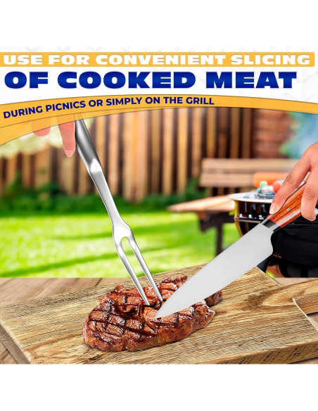 Tenedor de Carne ZOKLU 27.94 cm Acero Inoxidable Ergonómico