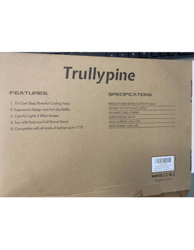 Enfriador de Laptop Trullypine con 10 Ventiladores Silenciosos