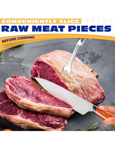 Tenedor de Carne ZOKLU 27.94 cm Acero Inoxidable Ergonómico