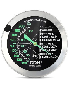 Termómetro de Carne CDN ProAccurate GLOW 5.1 cm Impermeable 2