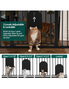 Puerta de Seguridad para Bebés Babelio 29-43" Ajustable Negro 2