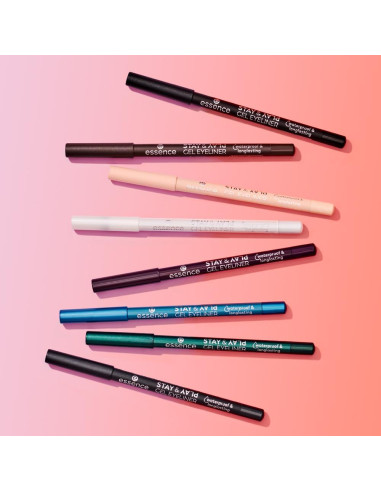 Delineador de Ojos Gel Essence Stay & Play 01 Cuervo Negro