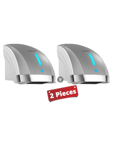 Secador de Manos Eléctrico Sin Contacto Modunful 1600W Gris