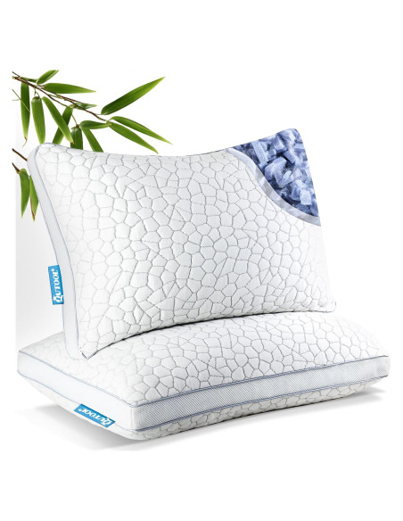 Cojines de Espuma Viscoelástica QUTOOL Tamaño Reina Set de 2