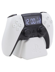 Reloj Despertador Digital PlayStation Paladone Blanco 10x15cm