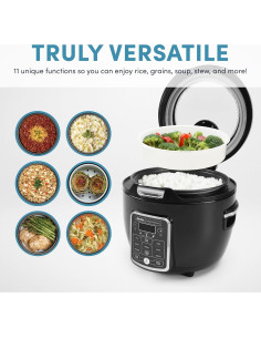 Olla Arrocera Aroma ARC-1230B 10 Tazas Tapa de Vidrio 2