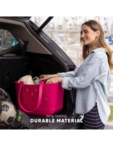 Bolsa de Playa Mediana Simple Modern EVA Impermeable Almendra