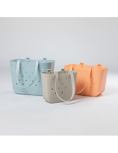 Bolsa de Playa Mediana Simple Modern EVA Impermeable Almendra