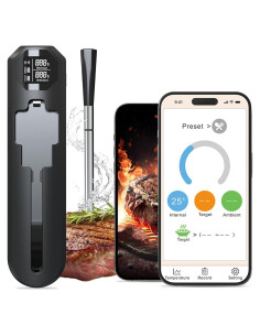 Termómetro de Carne Inalámbrico Megapuxin con Bluetooth y Doble Sonda