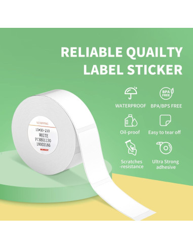 Cinta de Etiquetas JADENS 15x50mm para Impresora D110/D11