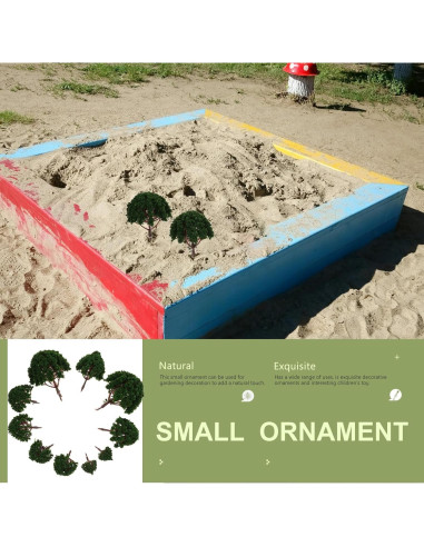DOITOOL 20 Pcs Árboles Miniatura 3 a 8 cm para Diorama