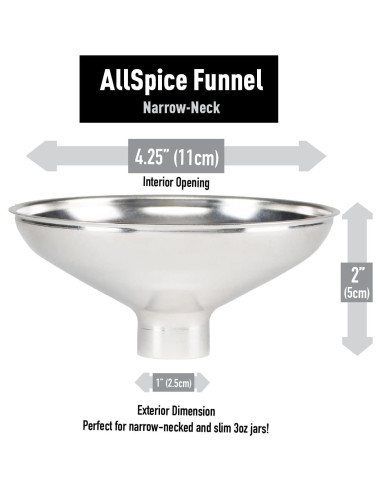 Embudo de Especias AllSpice Acero Inoxidable 11.4 cm