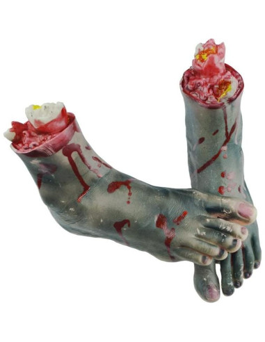 Manos y Pies Falsos de Halloween Vocoliday - 1 Par Realista