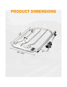 Soporte de Equipaje Desmontable PBYMT para Harley Touring 2009-2024 2