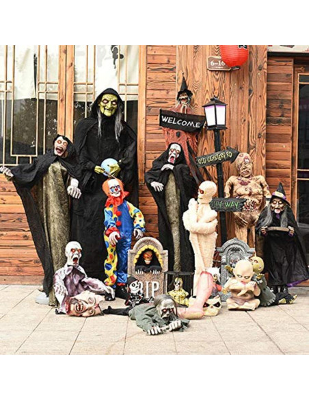 Manos y Pies Falsos de Halloween Vocoliday - 1 Par Realista