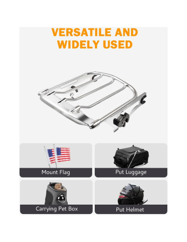 Soporte de Equipaje Desmontable PBYMT para Harley Touring 2009-2024