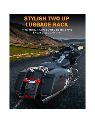 Soporte de Equipaje Desmontable PBYMT para Harley Touring 2009-2024