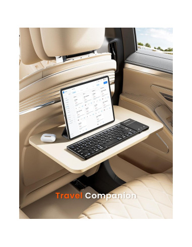 Teclado Plegable Inalámbrico Rovinda con Panel Táctil - Negro