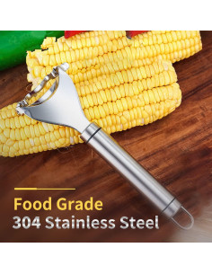Pelador de Maíz Ergonómico CANIPHA Acero Inoxidable 1 Pcs 2