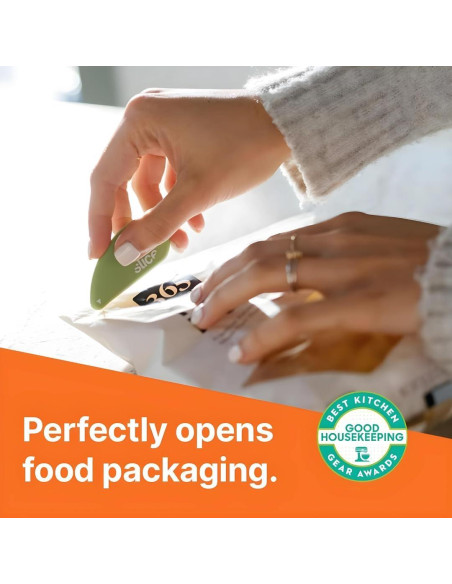 Cortador de Seguridad Slice 00100 - Cuchilla Cerámica Verde