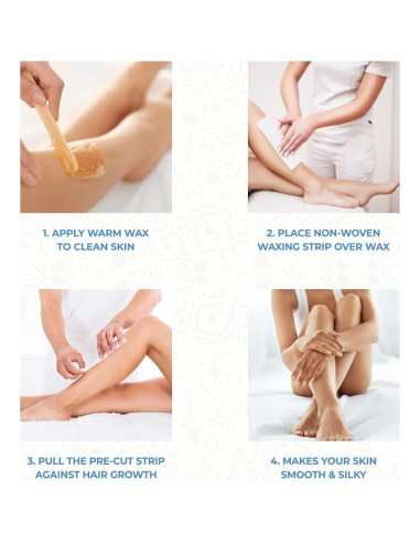 Tiras de Epilación No Tejidas ForPro 100 Unidades 7.62x22.86cm