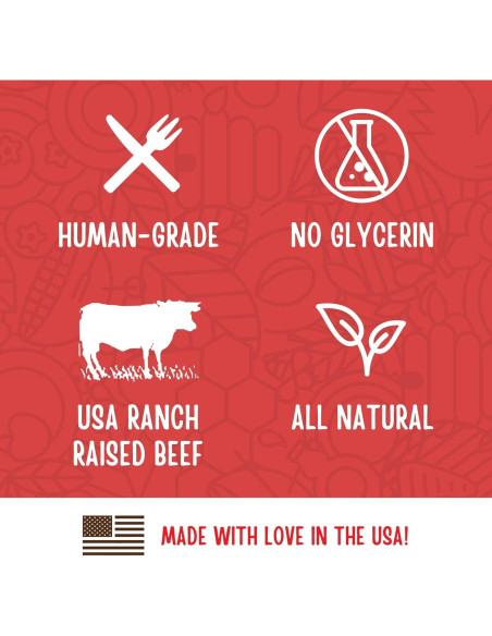 Golosinas para Perros Full Moon Beef Jerky 311g 100% Naturales