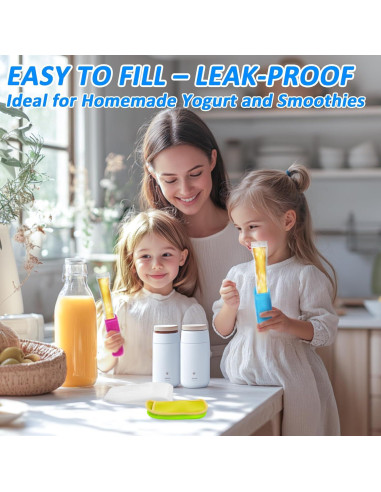 105 Moldes de Paletas RAINFLOW + 5 Fundas + 100 Bolsas Desechables