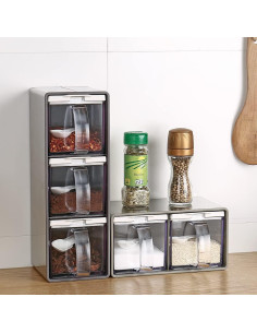 Contenedor de Especias MAR-WENSED con Tapa y Cuchara - 3 Piezas 2