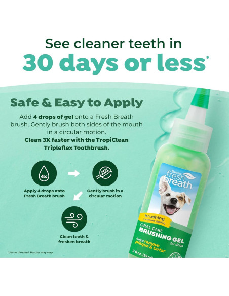 TropiClean Gel Dental para Perros y Gatos 65 g - Cuidado Oral