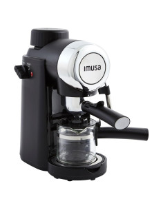 Cafetera Eléctrica Imusa 4 Tazas Espresso/Cappuccino Negra