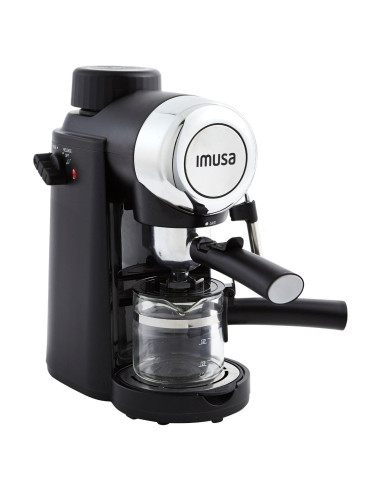 Cafetera Eléctrica Imusa 4 Tazas Espresso/Cappuccino Negra