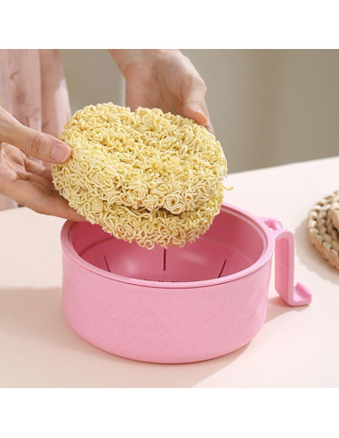 Juego de Tazones de Ramen MIUVA para Microondas 820ml Beige