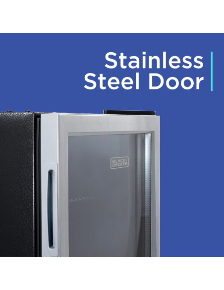 Enfriador de Bebidas BLACK+DECKER 1.7 Pies Cúbicos 63 Latas