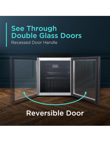 Enfriador de Bebidas BLACK+DECKER 1.7 Pies Cúbicos 63 Latas