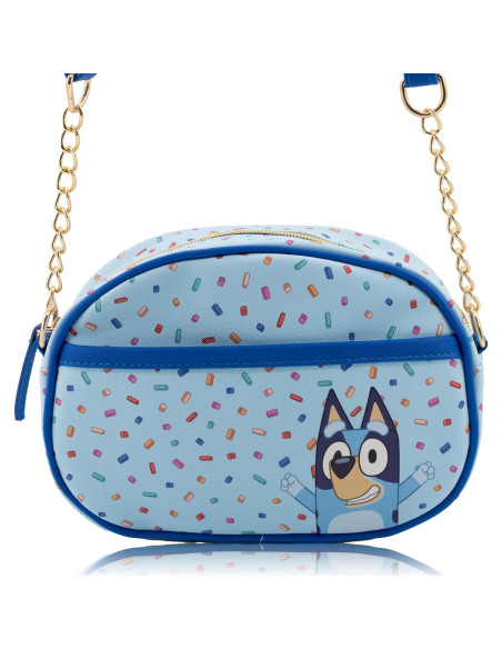 Bolso Cruzado Bluey para Mujeres | Vinilo Metálico Sprinkles