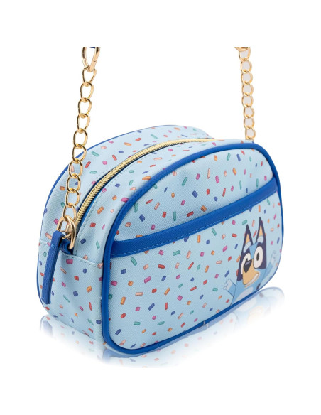 Bolso Cruzado Bluey para Mujeres | Vinilo Metálico Sprinkles