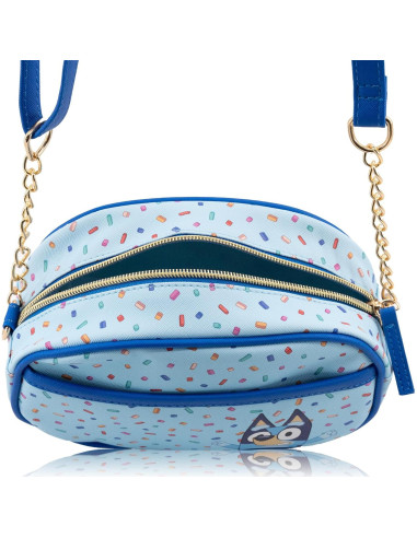 Bolso Cruzado Bluey para Mujeres | Vinilo Metálico Sprinkles