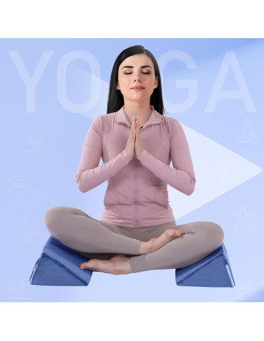 Almohada en Cuña BALAPET 2 Pcs Espuma Premium Azul