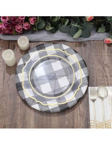 Platos Cargadores Desechables Efavormart 10 Unidades 31.75 cm