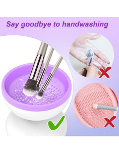 Limpiador Eléctrico de Brochas de Maquillaje Windspeed 8.6x8.9cm 2