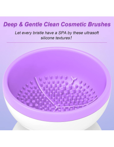 Limpiador Eléctrico de Brochas de Maquillaje Windspeed 8.6x8.9cm