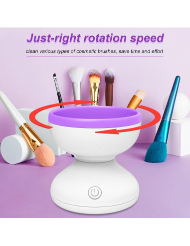 Limpiador Eléctrico de Brochas de Maquillaje Windspeed 8.6x8.9cm
