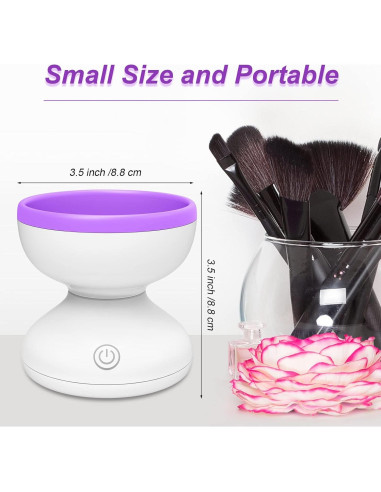 Limpiador Eléctrico de Brochas de Maquillaje Windspeed 8.6x8.9cm