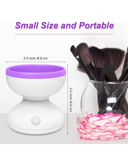 Limpiador Eléctrico de Brochas de Maquillaje Windspeed 8.6x8.9cm
