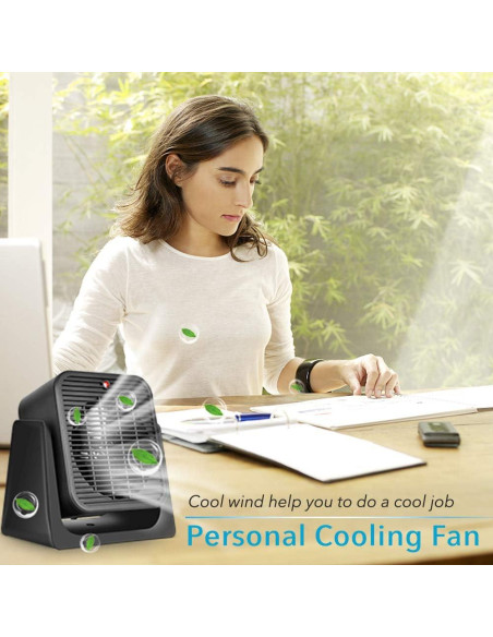 Ventilador y Calefactor 2 en 1 TRUSTECH SFH-181TP, Negro