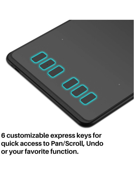 Tableta de Dibujo Huion Inspiroy H640P 25.4x15.2 cm 8192 Niveles